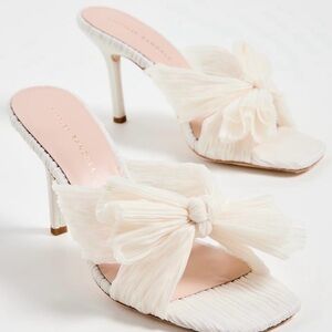 loeffler randall claudia pleated skinny heel mules